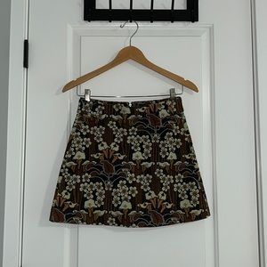 Corduroy zara mini skirt